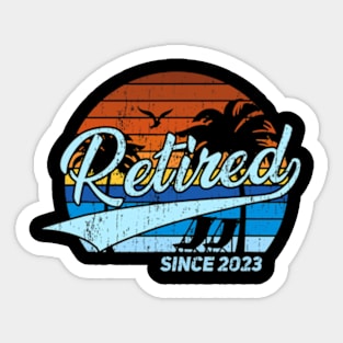 Retired 2023 - Retirement Sticker